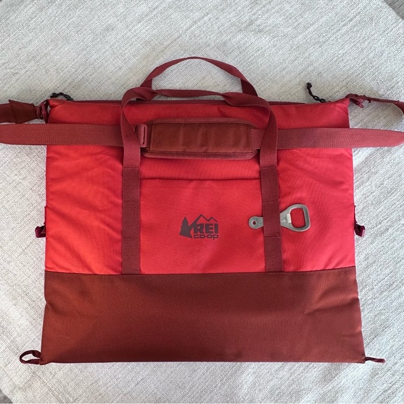 REI versatile 18 L Folding Cooler soft case lightweight orange shoulder strap - Picture 2 of 10